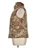 bylyse 100% Polyester Animal Print Brown Gold Faux Fur Vest Size XL - photo 5