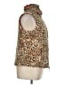 bylyse 100% Polyester Animal Print Brown Gold Faux Fur Vest Size XL - photo 4