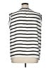 Ann Taylor LOFT Outlet 100% Polyester Stripes Ivory Sleeveless Blouse Size XL - photo 2