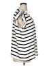 Ann Taylor LOFT Outlet 100% Polyester Stripes Ivory Sleeveless Blouse Size XL - photo 4