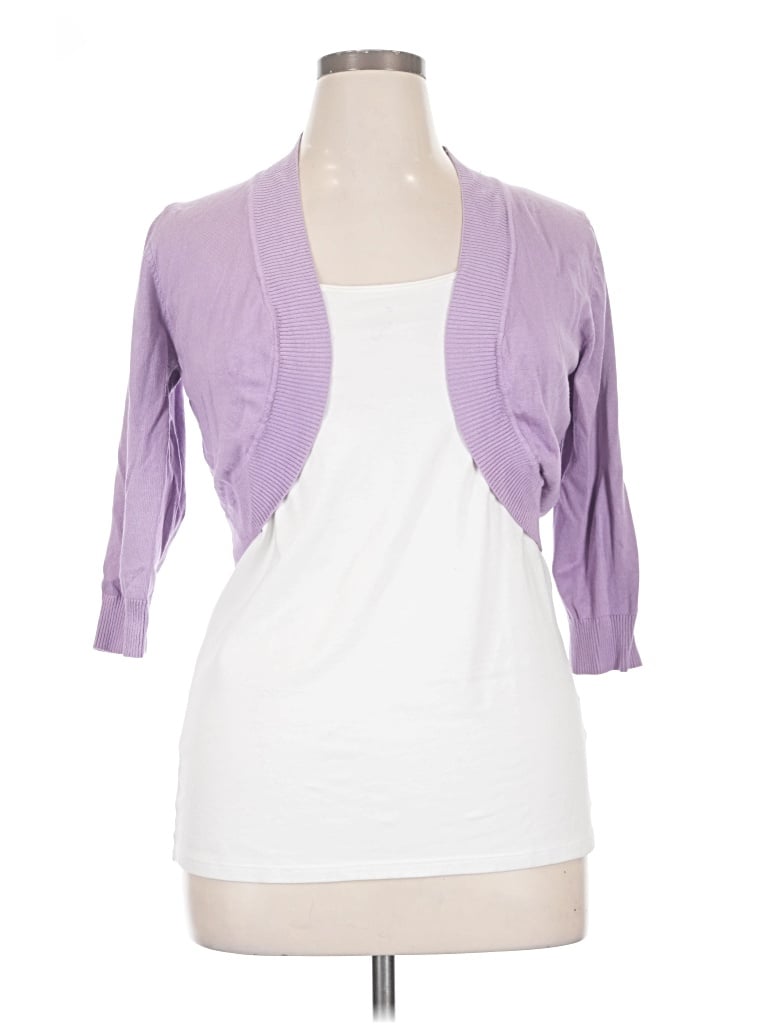 Pre-owned Cielo Cardigan Sweater In Purple