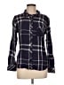 Rails 100% Rayon Plaid Blue Long Sleeve Button-Down Shirt Size M - photo 1