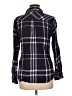 Rails 100% Rayon Plaid Blue Long Sleeve Button-Down Shirt Size M - photo 2