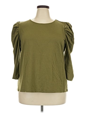 ELOQUII 3/4 Sleeve T-Shirt (view 1)