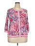 Talbots Paisley Pink Cardigan Size 2X Petite - photo 1