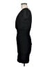 Peach Solid Black Cocktail Dress Size M - photo 5