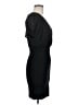 Peach Solid Black Cocktail Dress Size M - photo 4