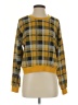 New Look Plaid Yellow Pullover Sweater Size S - photo 1