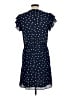 Maison Jules 100% Polyester Polka Dots Blue Casual Dress Size L - photo 2