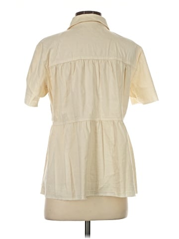 LOGO by Lori Goldstein Short Sleeve Blouse (view 2)