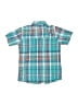 Levi's Plaid Teal Short Sleeve Button-Down Shirt Size 7 - photo 2