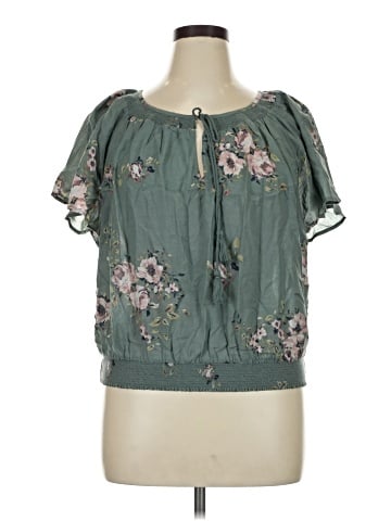 Lucky Brand Short Sleeve Blouse (view 1)