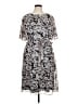 Blair 100% Polyester Paisley Gray Casual Dress Size 16 (petite) - photo 1