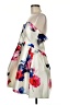 B. Darlin 100% Polyester Floral Ivory Cocktail Dress Size 13 - 14 - photo 5