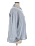 Zara 100% Polyester Solid Blue Long Sleeve Blouse Size XL - photo 4