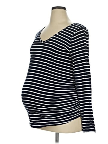 Isabel Maternity Long Sleeve Henley (view 1)