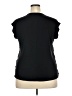 Papermoon 100% Polyester Black Short Sleeve Blouse Size XXL - photo 2