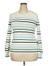 Ann Taylor LOFT Stripes White Pullover Sweater Size XXL - photo 1