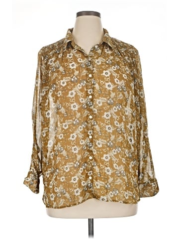 Ann Taylor Factory Long Sleeve Blouse (view 1)