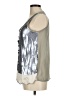 Jessica Simpson 100% Polyester Silver Sleeveless Blouse Size M - photo 5