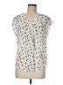 Fun2Fun 100% Polyester Silver Short Sleeve Blouse Size M - photo 1