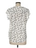 Fun2Fun 100% Polyester Silver Short Sleeve Blouse Size M - photo 2