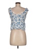 No Boundaries 100% Rayon Blue Sleeveless Blouse Size M - photo 2