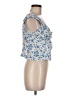 No Boundaries 100% Rayon Blue Sleeveless Blouse Size M - photo 4
