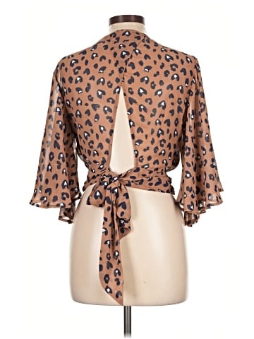 She + Sky 3/4 Sleeve Blouse (view 2)