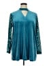 Roaman's Teal Long Sleeve Blouse Size 14 (M) - photo 1