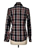 Talbots Plaid Black Long Sleeve Button-Down Shirt Size 10 - photo 2