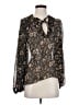 Ulla Johnson 100% Silk Black Long Sleeve Silk Top Size 4 - photo 1