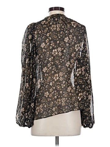 Ulla Johnson Long Sleeve Silk Top (view 2)