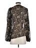 Ulla Johnson 100% Silk Black Long Sleeve Silk Top Size 4 - photo 2