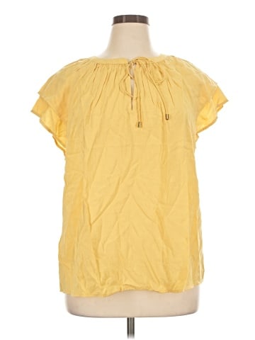 Ann Taylor Short Sleeve Blouse (view 1)