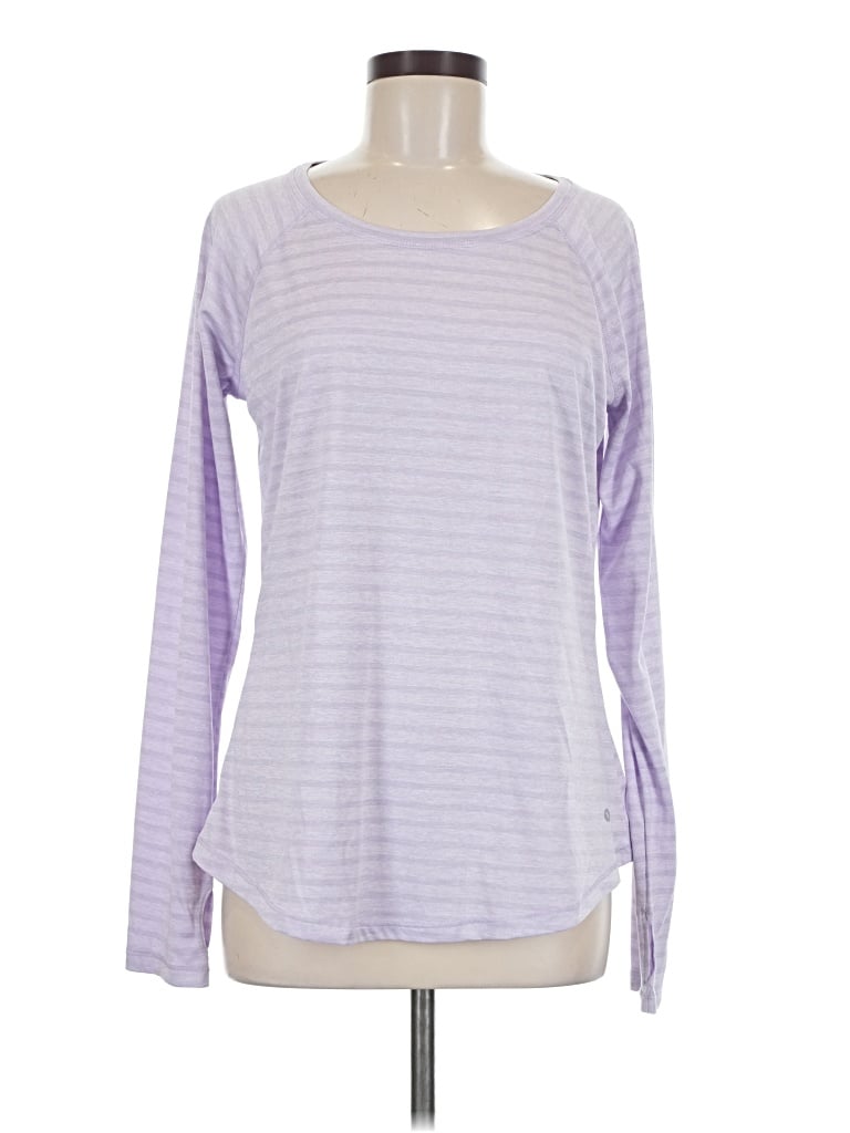 Pre-owned Xersion Long Sleeve T-shirt In Purple