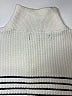 MNG Stripes Ivory Turtleneck Sweater Size S - photo 3