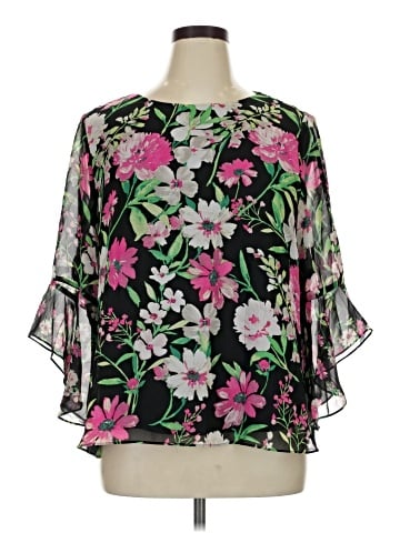 Kasper 3/4 Sleeve Blouse (view 1)