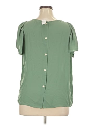 Ann Taylor LOFT Short Sleeve Blouse (view 2)