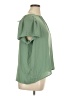 Ann Taylor LOFT 100% Polyester Green Short Sleeve Blouse Size XL - photo 4
