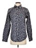 L.L.Bean 100% Cotton Floral Blue Long Sleeve Button-Down Shirt Size S - photo 1
