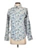 L.L.Bean 100% Cotton Floral Blue Long Sleeve Button-Down Shirt Size Sm REG - photo 1