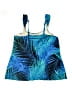 Miraclesuit Tropical Blue Swimsuit Top Size 12 - photo 2