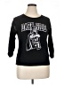 Star Wars Black 3/4 Sleeve Top Size XL - photo 1