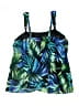 Miraclesuit Tropical Blue Swimsuit Top Size 12 - photo 2