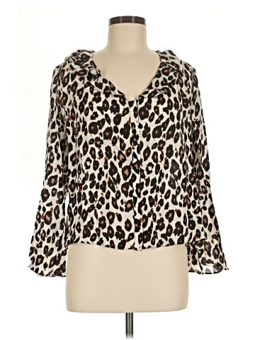 Zara Basic 3/4 Sleeve Blouse (view 1)