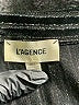 L'Agence Metallic Black Long Sleeve Blouse Size XS (tall) - photo 7