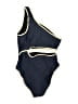 J.Crew Solid Blue One Piece Swimsuit Size 2 - photo 2