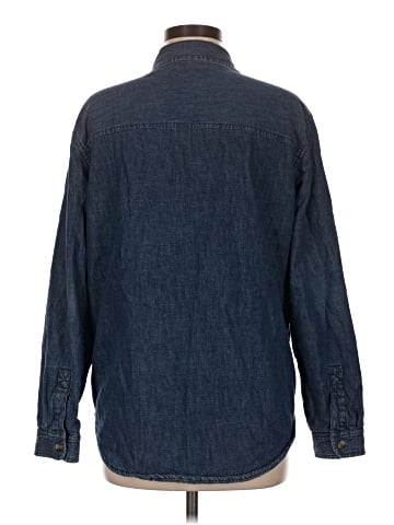 American Eagle Outfitters Long Sleeve Button-Down Shirt (view 2)