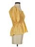 Sugarfox Yellow Short Sleeve Blouse Size S - photo 4